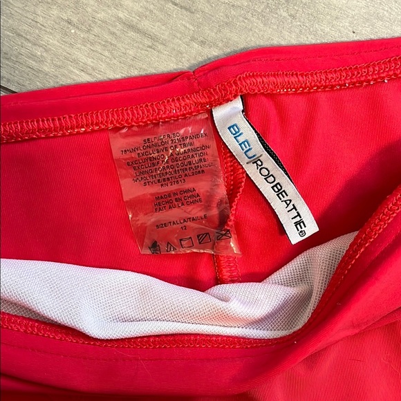 BLUE ROD BEATTIE Coral and Gold Metal Bikini Set, Size 12 - Picture 2 of 11